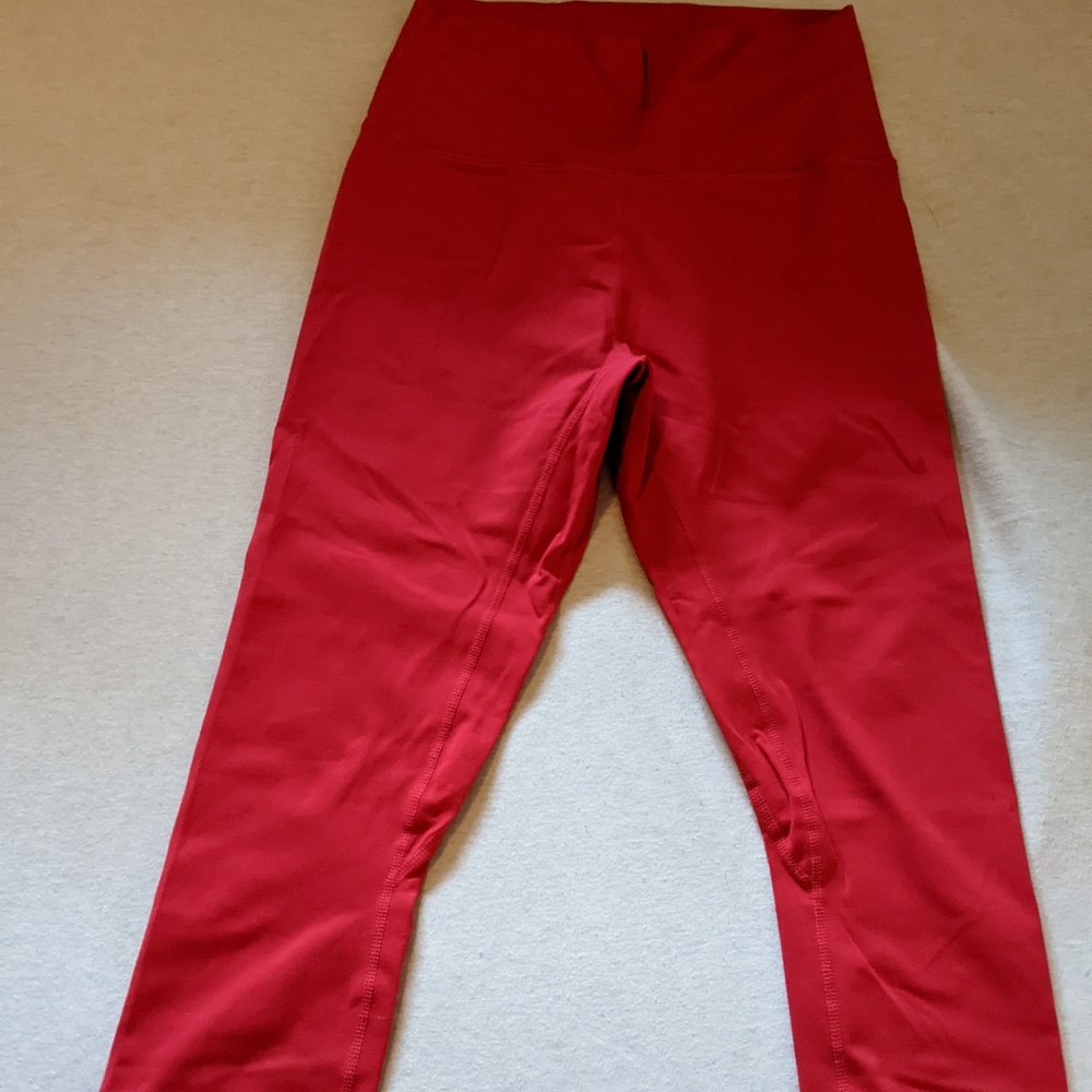 Zyia 7/8 red crop legging